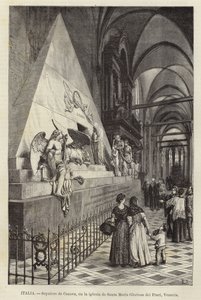 Italia - Canovan hauta Santa Maria Gloriosa dei Frarin kirkossa, Venetsiassa
