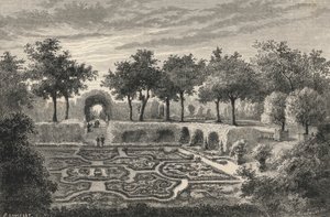 Brodeeratut Tuileries-puutarhat Henri IV:n alla (kaiverrus) tekijältä European School