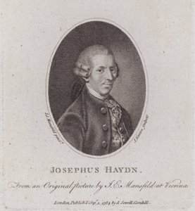 Joseph Haydn, itävaltalainen säveltäjä (kaiverrus) tekijältä European School