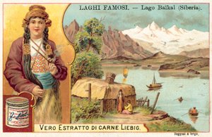 Baikal-järvi, Siperia (chromolitho) tekijältä European School