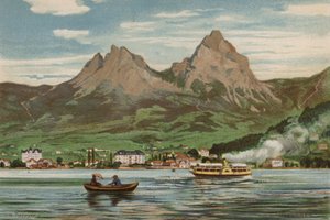 Luzernjärvi: Brunnen (väri litho) tekijältä European School
