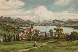Luzernin järvi: Luzern (värilitografia) tekijältä European School