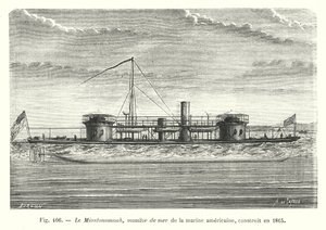 Miantonomoah, Yhdysvaltain laivaston merimonitori, rakennettu vuonna 1865 (kaiverrus) tekijältä European School