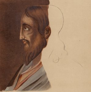 Jeesuksen Kristuksen kaltaisuus: Roomalaisista katakombeista otetusta mosaiikista (chromolitho). tekijältä European School