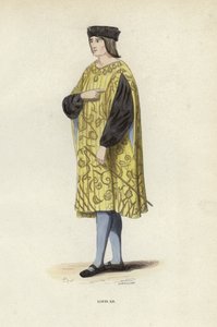 Ludvig XII (värillinen kaiverrus) tekijältä European School