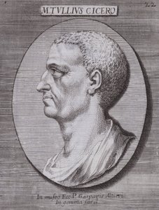 Marcus Tullius Cicero, roomalainen filosofi, poliitikko, tutkija ja puhuja (kaiverrus) tekijältä European School