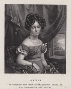 Marie, Mecklenburg-Strelitzin suurherttuatar (litho) tekijältä European School