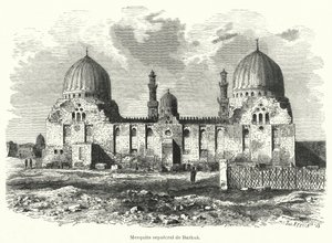 Sulttaani Barquqin moskeija ja mausoleumi, Kairo, Egypti (litho) tekijältä European School