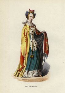 Noble Dame Anglaise (värillinen kaiverrus) tekijältä European School