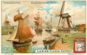 Noordhollandsch Kanaal, Alankomaat (kromolitografia) tekijältä European School