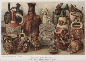 Vanhaa keramiikkaa Amerikasta (chromolitho) tekijältä European School