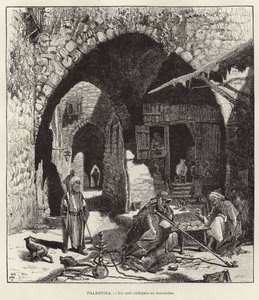 Palestiina, katukahvila Jerusalemissa tekijältä European School