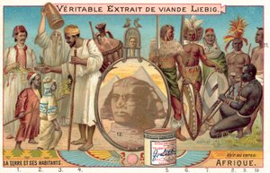 Afrikan kansat (chromolitho) tekijältä European School