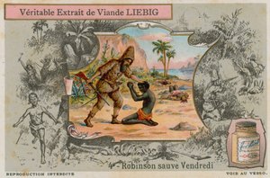 Robinson Crusoe miehen kanssa perjantaina tekijältä European School