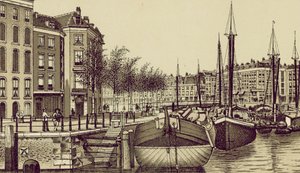 Rotterdam: Geldersche Kade (litografia). tekijältä European School