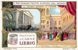 Royal Opera House, Covent Garden, Lontoo (chromolitho) tekijältä European School