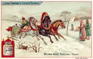 Venäjän troikka (chromolitho) tekijältä European School