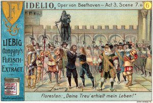 Kohtaus Beethovenin oopperasta Fidelio (chromolitho)