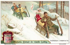 Kelkkailu (chromolitho) tekijältä European School