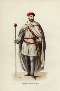 Templar In War Dress (värillinen kaiverrus) tekijältä European School