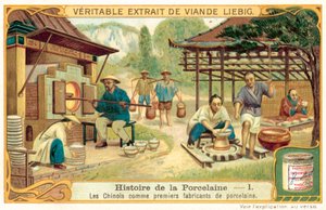 Kiinalaiset, ensimmäiset posliinin (chromolitho) valmistajat tekijältä European School