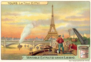 Eiffel-torni, Pariisi (chromolitho) tekijältä European School
