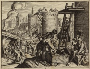 Els jueus reconstruint les muralles de Jerusalem (gravat) finlandès tekijältä European School