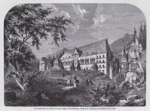 Kaiserhaus, keisarillinen palatsi Goslarissa, Saksassa (kaiverrus) tekijältä European School