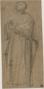 Tutkimus pappia varten, joka kantaa korsua tekijältä Eustache Le Sueur
