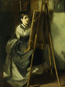 Nuori oppilas; Nuori oppilas, n. 1870 tekijältä Eva Gonzalès