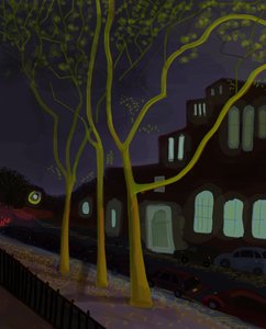 11th Street At Night, 2016 (käsin piirretty iPadilla Apple-kynällä).