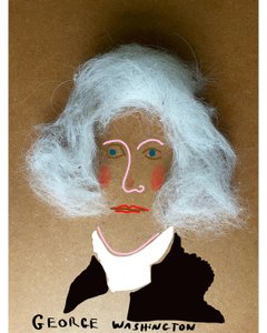 George Washington (kollaasipiirros) tekijältä Evan Sklar