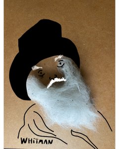 Walt Whitman (kollaasipiirros) tekijältä Evan Sklar