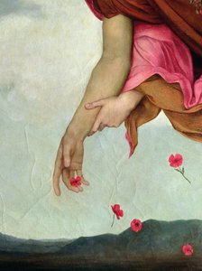 Night and Sleep, 1878 öljy kankaalle yksityiskohta 27984 tekijältä Evelyn De Morgan