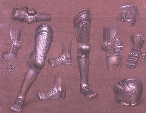 Study of Armour, nro 1 (liitu) tekijältä Evelyn De Morgan