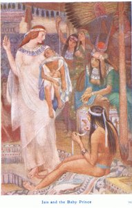 Isis ja prinssi-vauva (väri litho) tekijältä Evelyn Paul