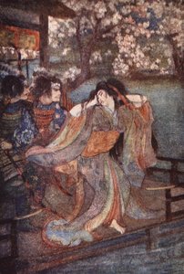 Unain neito, kuvitus F. Hadland Davisin teoksesta "Japanin myytit ja legendat" tekijältä Evelyn Paul