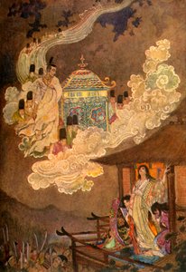 "Moonfolk vaativat Lady Kaguyaa", 1912. tekijältä Evelyn Paul