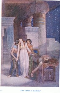 Anthonyn kuolema (väri litho) tekijältä Evelyn Paul
