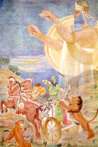 Ninibin ohjaama Tiglath-Pileser I, 1916. tekijältä Evelyn Paul