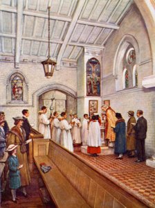 "Kastakaa kaikki kansat" (väri litho) tekijältä Evelyn Stuart Hardy