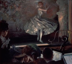 Tanssija valkoisessa ennen Footlightsia tekijältä Everett Shinn