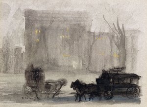 Näkymä New Yorkiin - Washington Square tekijältä Everett Shinn