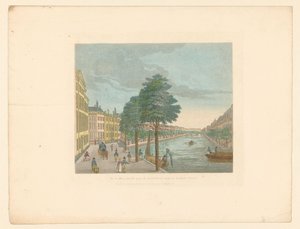 Näkymä Herengrachtille Spiegelstraatilla Amsterdamissa Vue du Heere-Gracht, palkinto du Spiegel-Street jusqu
