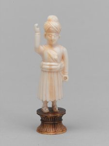 Musta sotilas, shakkinappula, Intia, 1820 noin tekijältä Evremond de Berard