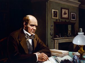 Darwin työhuoneessaan (öljy kankaalle) tekijältä Evstafieff Evstafieff
