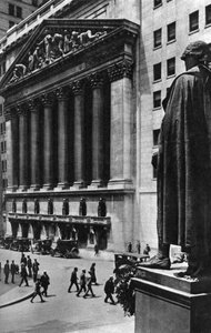 New Yorkin pörssi, New York City, USA, 1930-luku