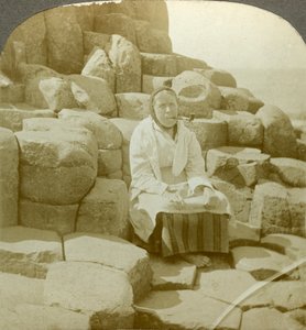 Wishing Chairissa, Giants Causeway, Antrim, Pohjois-Irlanti.