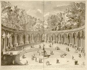 La Colonnade, Versailles, n.1715 (kaiverrus) tekijältä F. (after) Delamonce