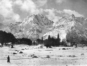 Sonamargin vuoret, Kashmir, Intia, 1900-luvun alku.